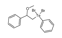 dibromo(2-methoxy-2-phenylethyl)(phenyl)-l4-tellane Structure