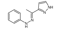 (1E)-1-(1H-pyrazol-3-yl)ethanone phenylhydrazone Structure