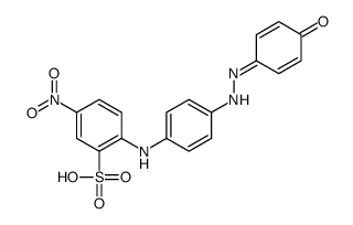 2-[[4-[(4-hydroxyphenyl)azo]phenyl]amino]-5-nitrobenzenesulphonic acid结构式