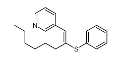 3-(2-phenylsulfanyloct-1-enyl)pyridine结构式