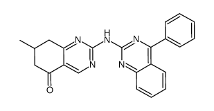 5(6H)-quinazolinone, 7,8-dihydro-7-methyl-2-[(4-phenyl-2-quinazolinyl)amino] Structure