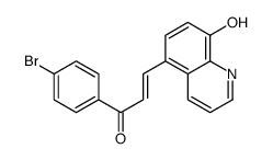 1-(4-bromophenyl)-3-(8-hydroxyquinolin-5-yl)prop-2-en-1-one结构式