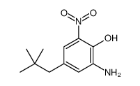 2-amino-6-nitro-4-neopentylphenol结构式