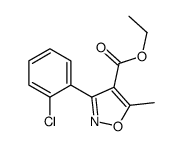 ethyl 3-(2-chlorophenyl)-5-methylisoxazole-4-carboxylate结构式