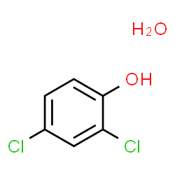 Phenol,2,4-dichloro-,monohydrate (9CI) structure