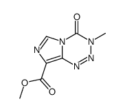 methyl 3-methyl-4-oxoimidazo[5,1-d][1,2,3,5]tetrazine-8-carboxylate结构式