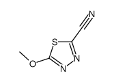 1,3,4-Thiadiazole-2-carbonitrile,5-methoxy- structure