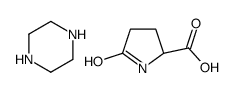 5-oxo-DL-proline, compound with piperazine (1:1)结构式