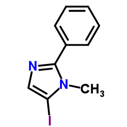 5-碘-1-甲基-2-苯基-1H-咪唑结构式
