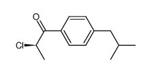 (R)-2-chloro-1-(4'-isobutylphenyl)propan-1-one结构式