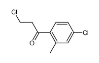 3-chloro-1-(4-chloro-2-methyl-phenyl)-propan-1-one结构式