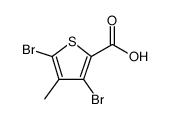 2-Thiophenecarboxylic acid, 3,5-dibromo-4-methyl结构式