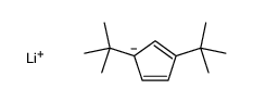 lithium,2,5-ditert-butylcyclopenta-1,3-diene Structure