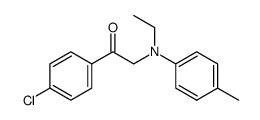 2-(N-ethyl-p-toluidino)-1-(4-chloro-phenyl)-ethanone Structure