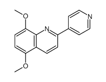 Quinoline, 5,8-dimethoxy-2-(4-pyridinyl)结构式