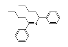 1-phenyl-N-(1-phenylpentyl)pentan-1-imine结构式