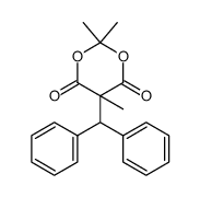 5-benzhydryl-2,2,5-trimethyl-1,3-dioxane-4,6-dione结构式