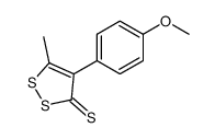 4-(4-methoxy-phenyl)-5-methyl-[1,2]dithiol-3-thione Structure