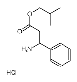 2-methylpropyl 3-amino-3-phenylpropanoate,hydrochloride结构式