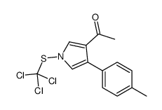 1-[4-(4-methylphenyl)-1-(trichloromethylsulfanyl)pyrrol-3-yl]ethanone Structure