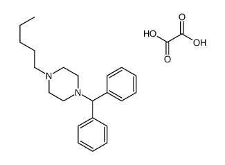 1-benzhydryl-4-pentylpiperazine,oxalic acid Structure