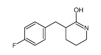 3-[(4-fluorophenyl)methyl]piperidin-2-one Structure