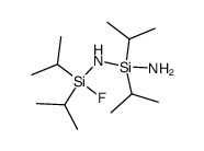 (Aminodiisopropylsilyl)(fluordiisopropylsilyl)amin结构式