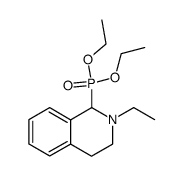 N-Ethyl-1,2,3,4-tetrahydroisochinolin-1-phosphonsaeurediethylester结构式