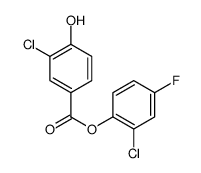 (2-chloro-4-fluorophenyl) 3-chloro-4-hydroxybenzoate结构式