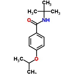 4-Isopropoxy-N-(2-methyl-2-propanyl)benzamide结构式