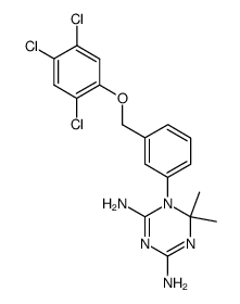 1-[3-(2,4,5-trichlorophenoxymethyl)phenyl]-2,2-dimethyl-4,6-diamino-1,2-dihydro-1,3,5-triazine Structure