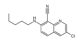 3-chloro-7-(pentylamino)quinoline-8-carbonitrile Structure