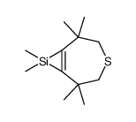 2,2,6,6,8,8-hexamethyl-4-thia-8-silabicyclo[5.1.0]oct-1(7)-ene Structure