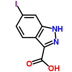 6-碘-1H-吲唑-3-羧酸结构式