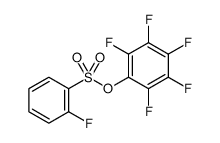 2,3,4,5,6-PENTAFLUOROPHENYL 2-FLUOROBENZENESULPHONATE结构式