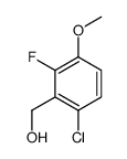 6-CHLORO-2-FLUORO-3-METHOXYBENZYL ALCOHOL Structure