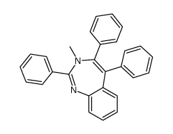 3-methyl-2,4,5-triphenyl-1,3-benzodiazepine结构式