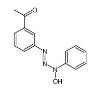 1-[3-[(N-hydroxyanilino)diazenyl]phenyl]ethanone结构式