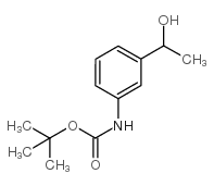 1-(3-Boc-氨基苯基)-乙醇结构式