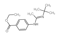 Benzoic acid,4-[[1-[(1,1-dimethylethyl)imino]ethyl]amino]-, ethyl ester结构式