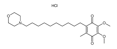 2,3-dimethoxy-5-methyl-6-(10-morpholinodecyl)-1,4-benzochinone hydrochloride Structure