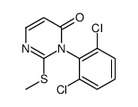 3-(2,6-dichlorophenyl)-2-methylsulfanylpyrimidin-4-one Structure
