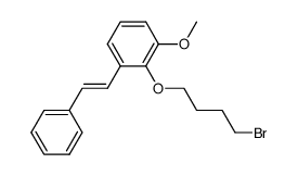 2-(4-Bromo-butoxy)-1-methoxy-3-((E)-styryl)-benzene Structure