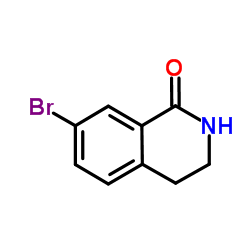 7-Bromo-3,4-dihydro-1(2H)-isoquinolinone structure