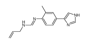 N-Allyl-N'-[4-(imidazol-4-yl)-2-methyl phenyl]-formamidine结构式