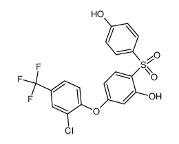 4-(2-chloro-4-trifluoromethylphenoxy)-2,4'-dihydroxydiphenyl sulfone Structure