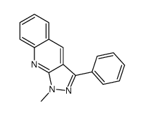 1-methyl-3-phenylpyrazolo[3,4-b]quinoline结构式