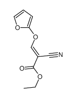 ethyl 2-cyano-3-(furan-2-yloxy)prop-2-enoate Structure