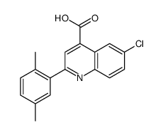 6-chloro-2-(2,5-dimethylphenyl)quinoline-4-carboxylic acid Structure