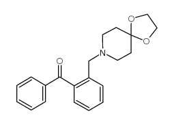 2-[8-(1,4-二恶-8-氮杂螺-[4.5]癸基)甲基]苯甲酮结构式